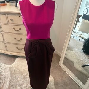 Ted Baker Pink and Burgundy Dress